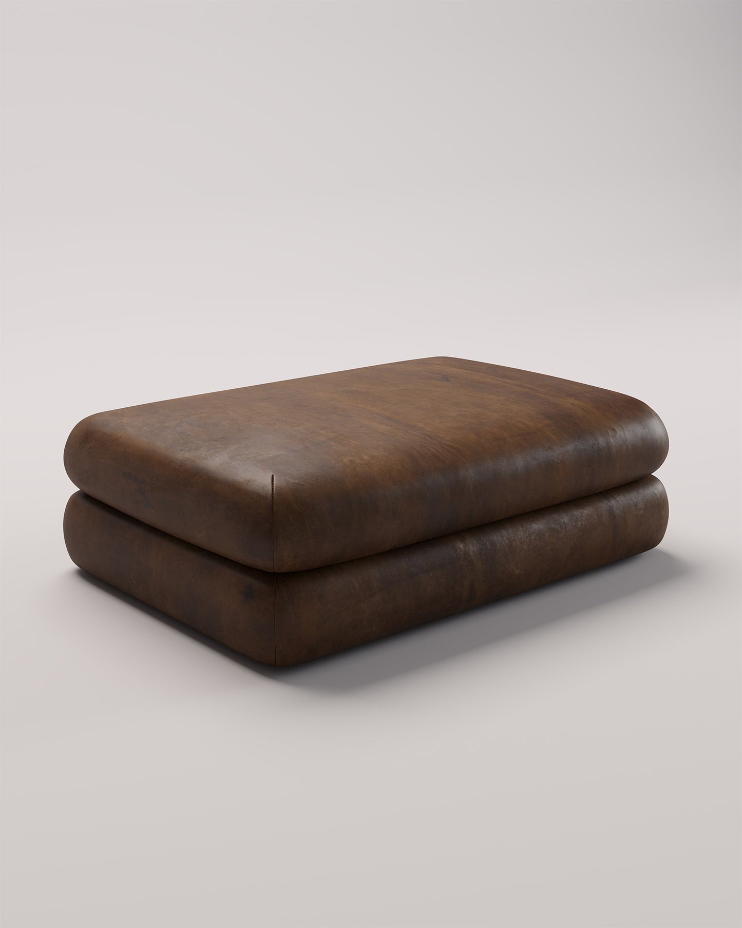 Studio Ottoman™: Double Leather
