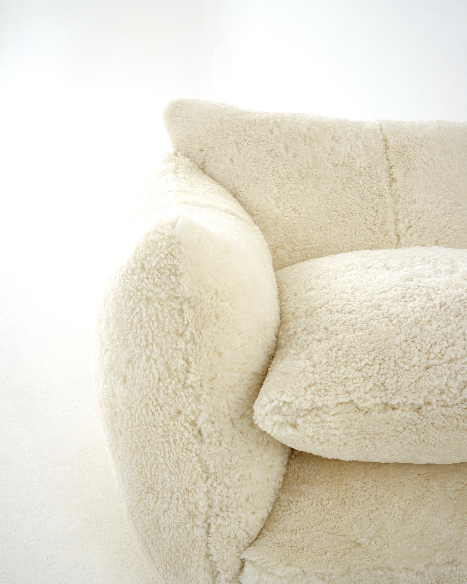 The Studio Chair in 'Cloud' Shearling