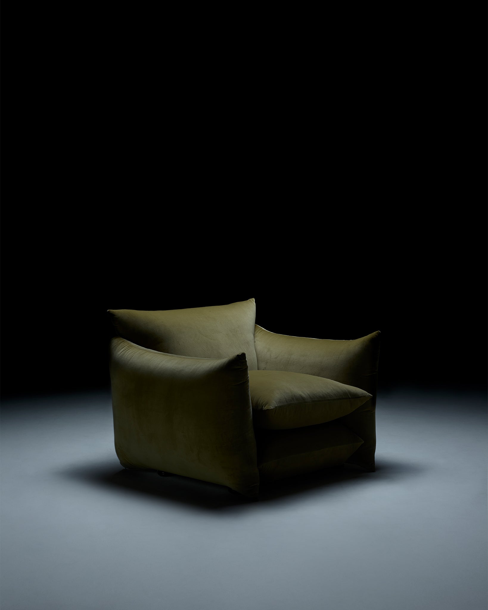 The Studio Chair in 'Fern' velvet 