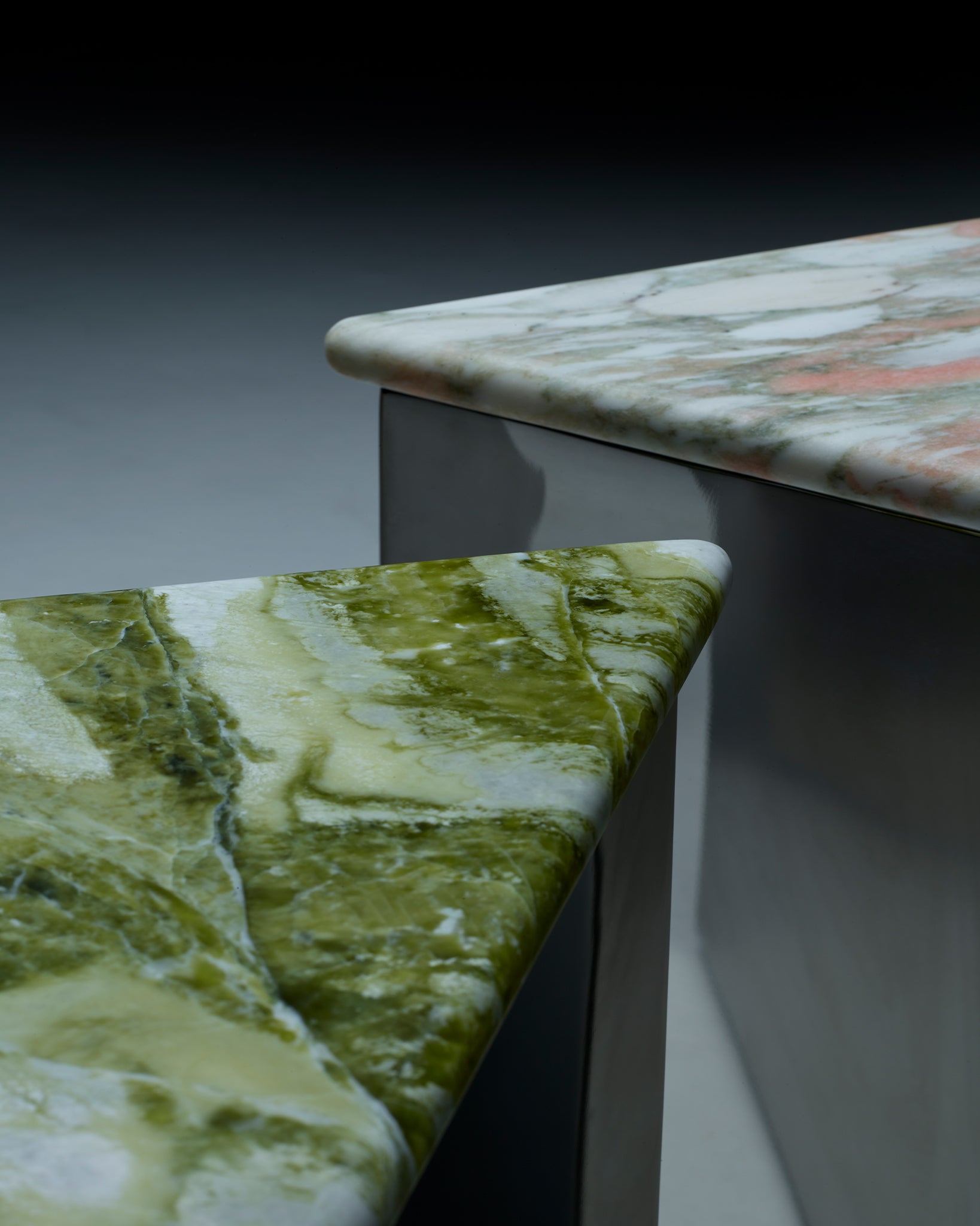 Prism Table with marble top