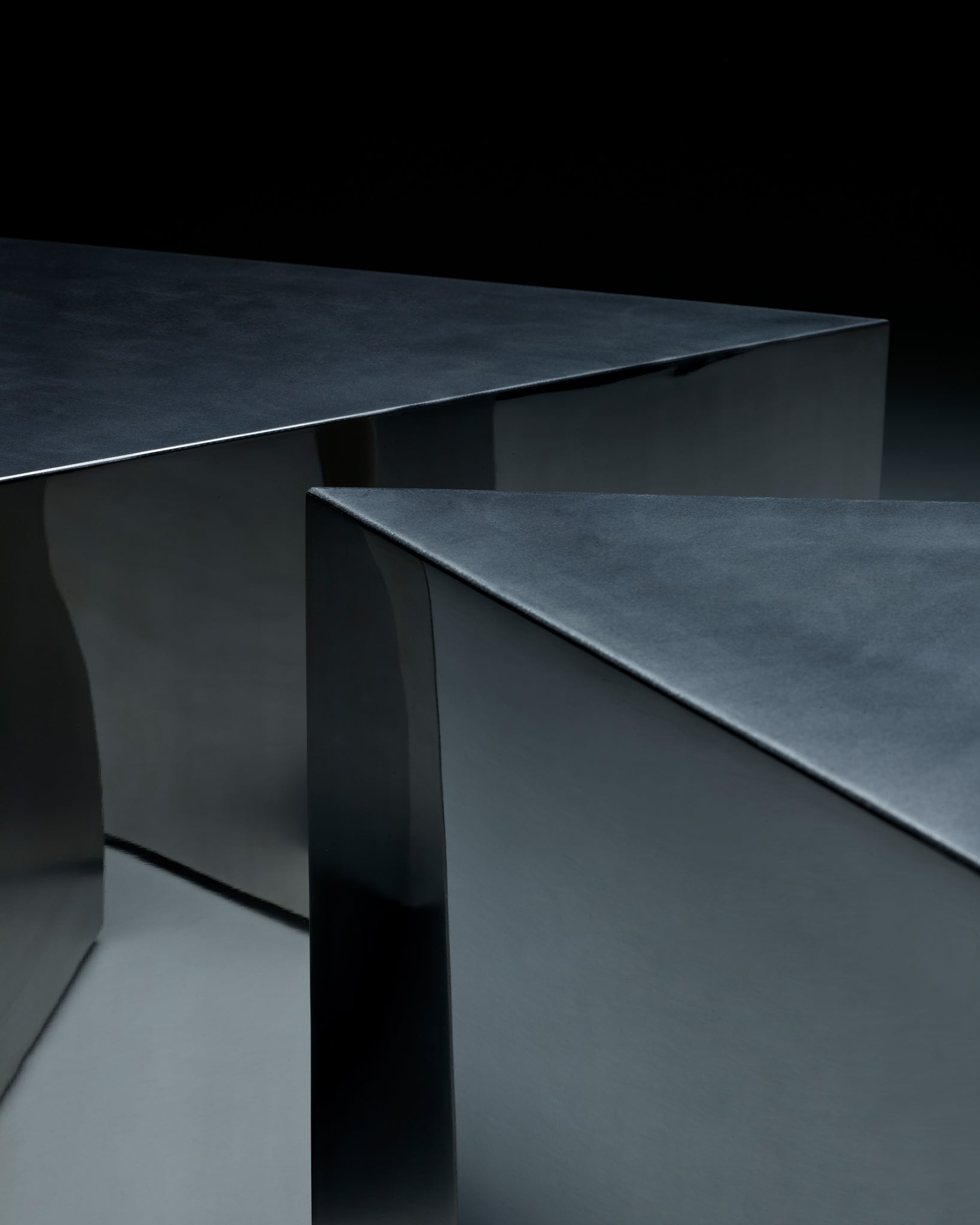 Prism Table with stainless steel top
