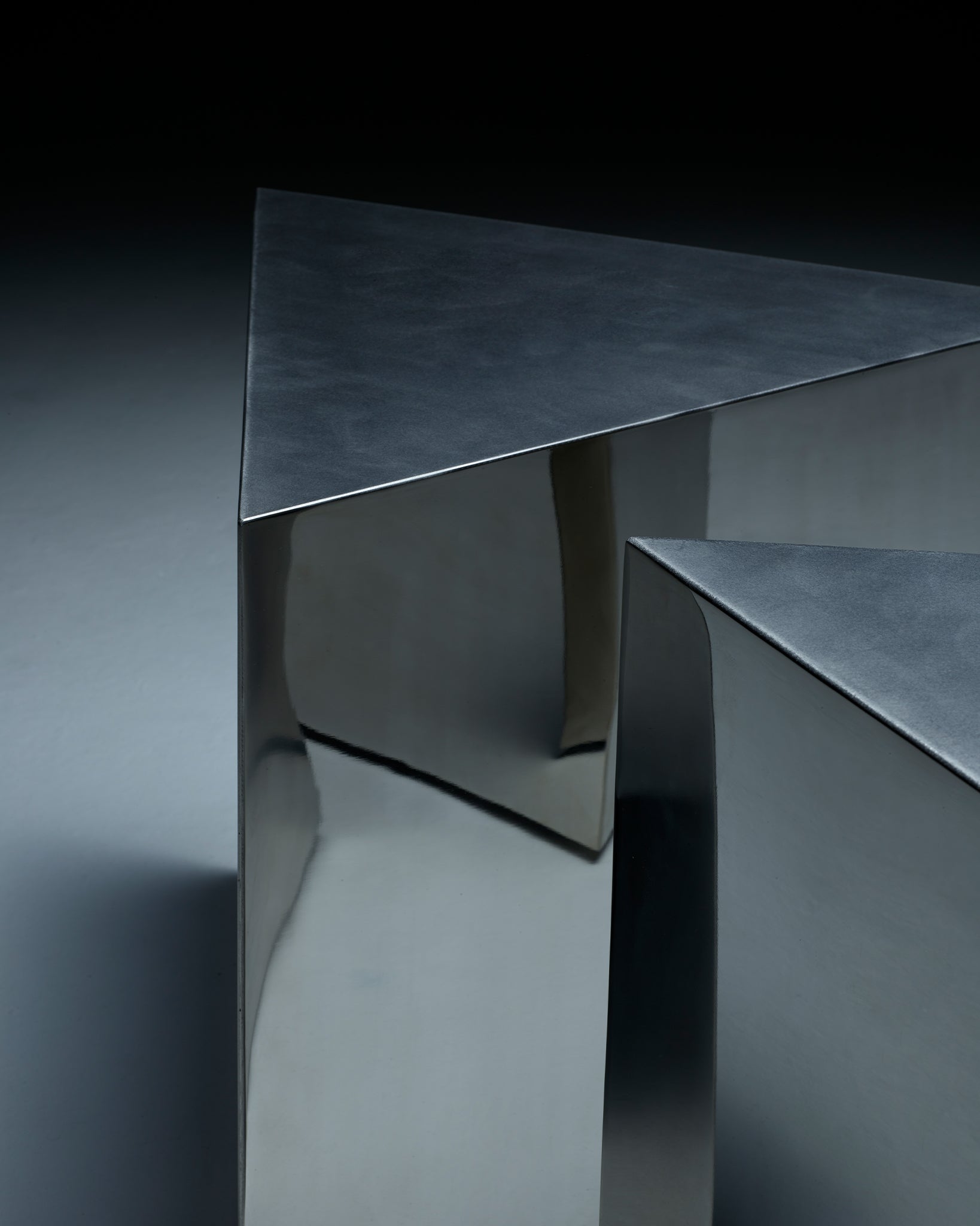 Prism Table with no top (stainless steel)