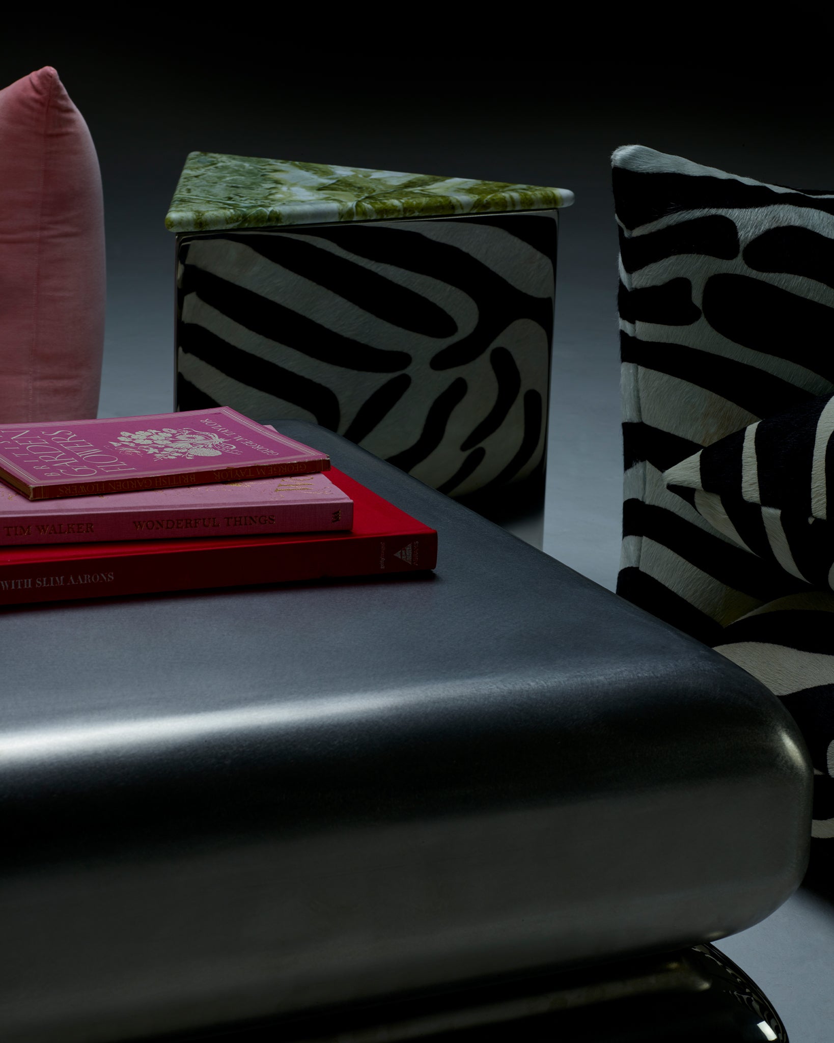 Prism Table with bespoke marble top