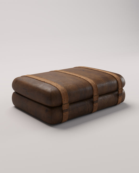 Studio Ottoman™: Double Leather