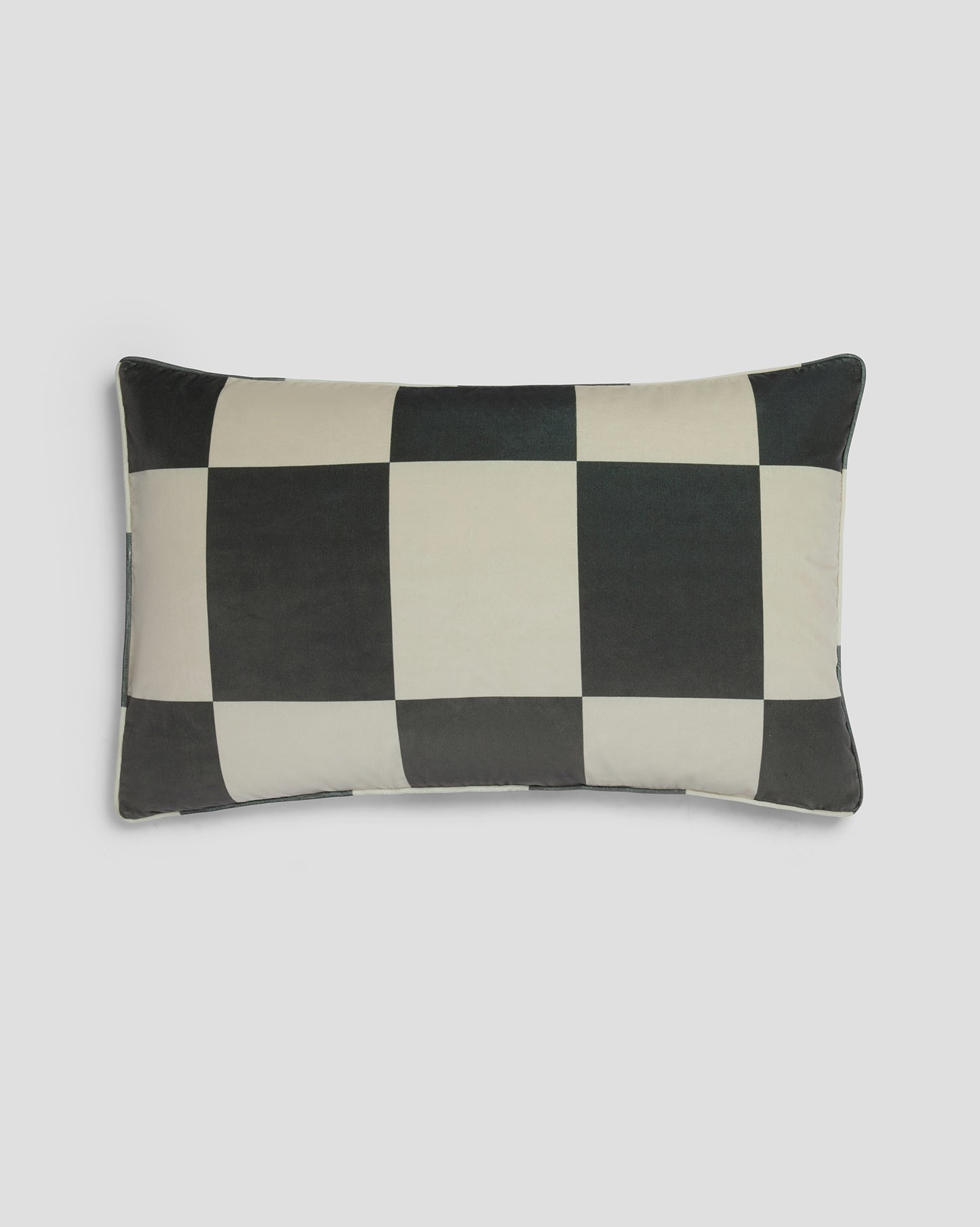 Cushion in Checkmate velvet