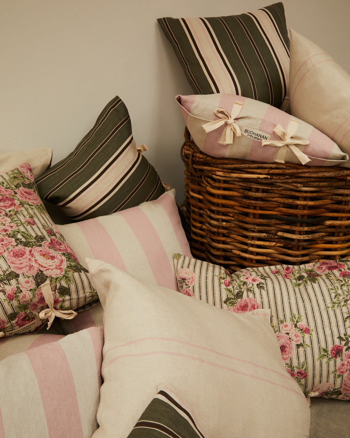 Cushion in Pencil Stripe