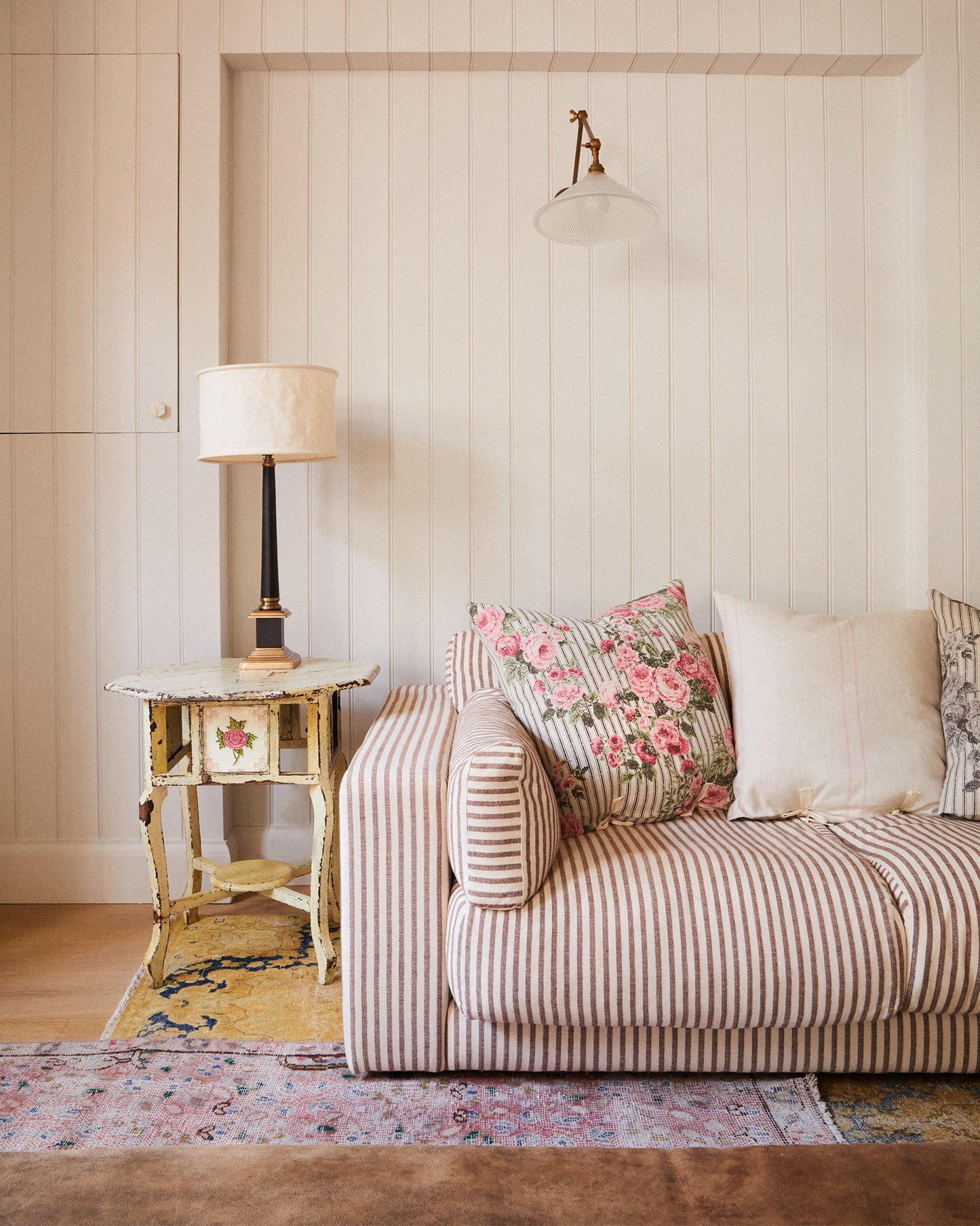 Cushion in Pencil Stripe