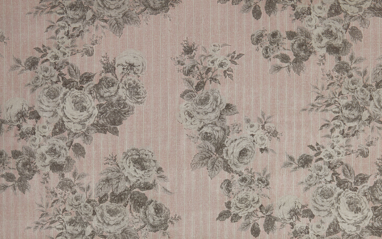 Reverse Ticking Rose in Monochrome & Pink