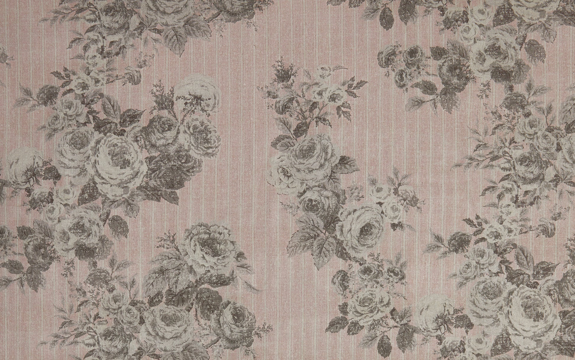 Reverse Ticking Rose in Monochrome & Pink