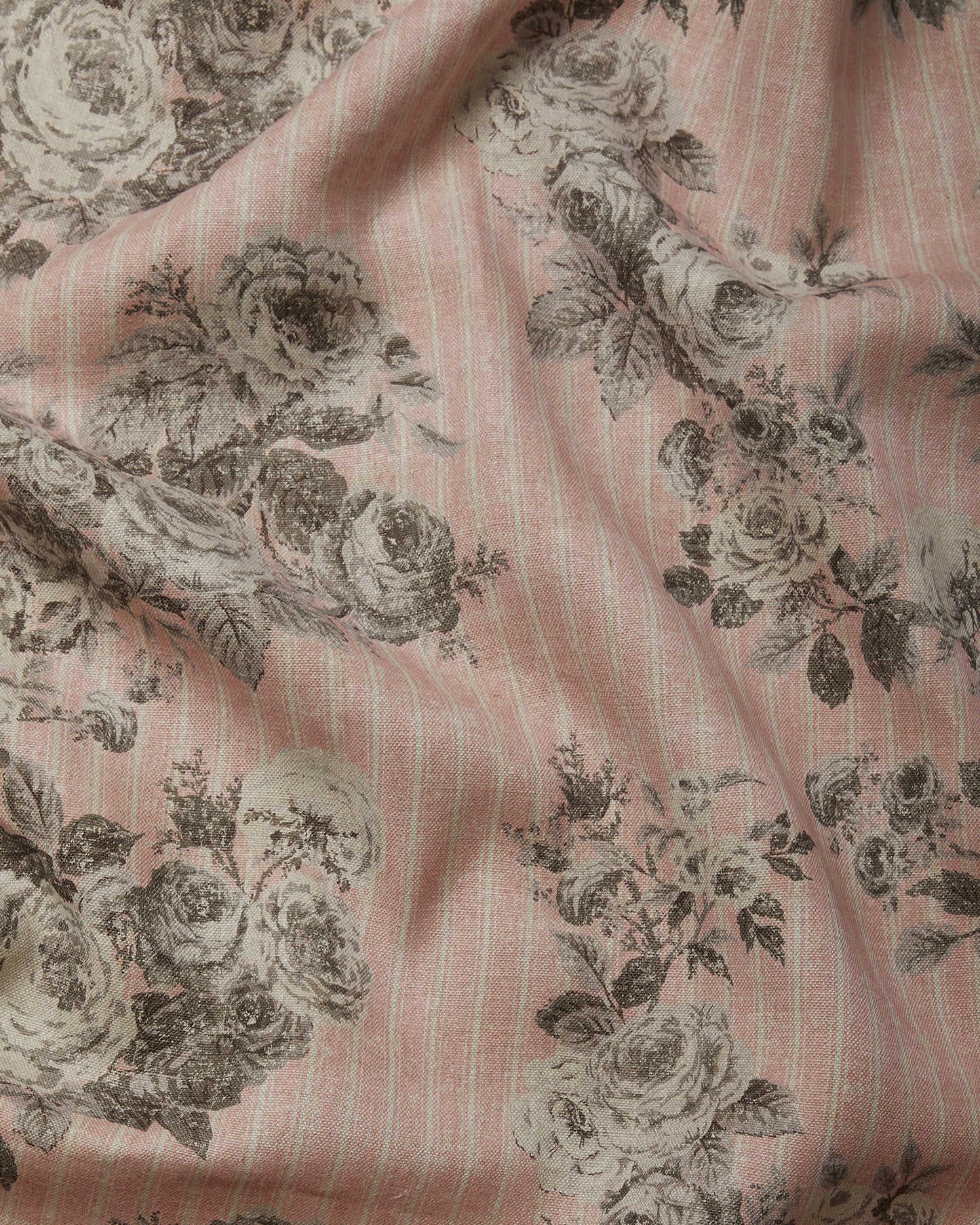 Reverse Ticking Rose in Monochrome & Pink