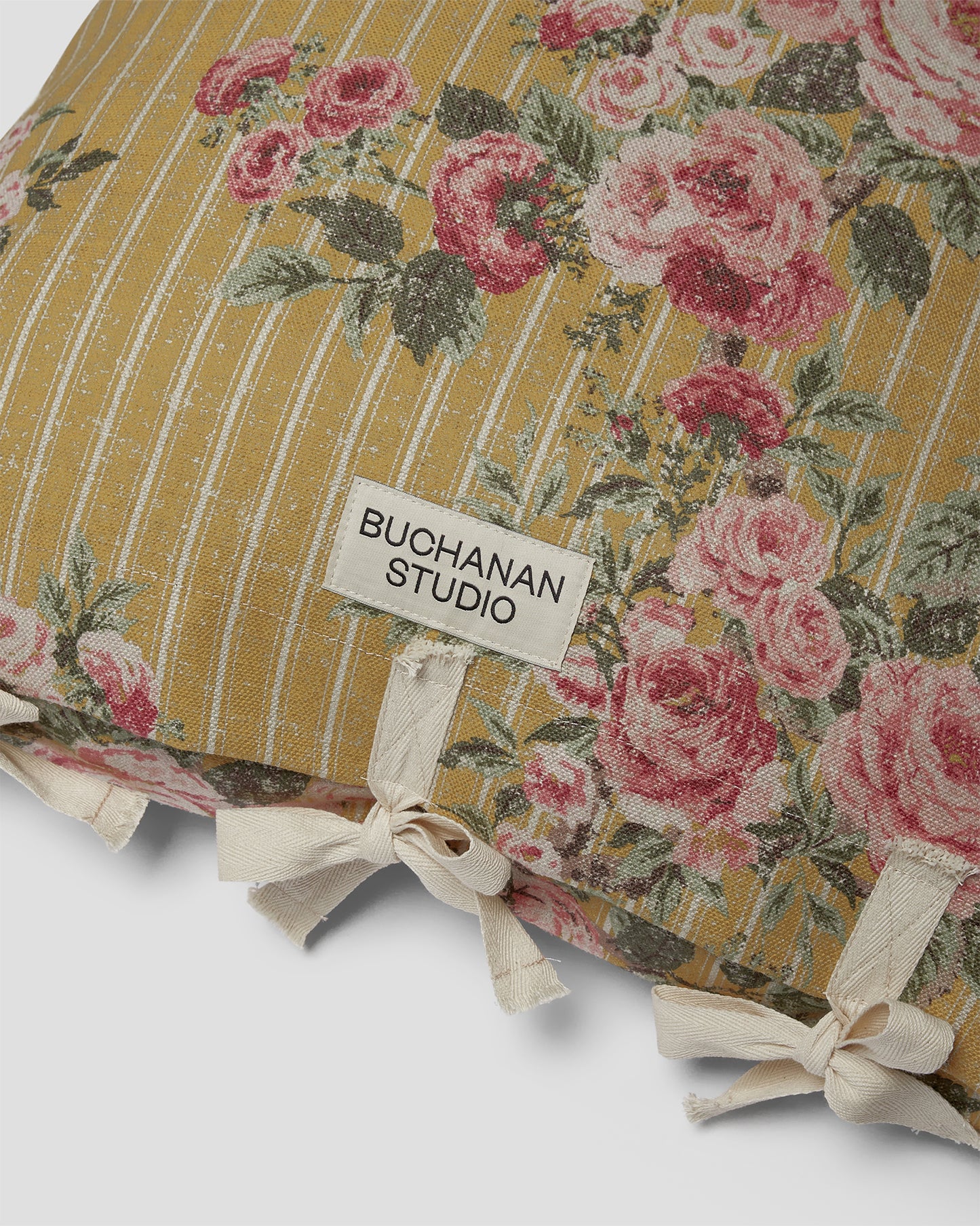 Cushion in REVERSE Ticking Rose™