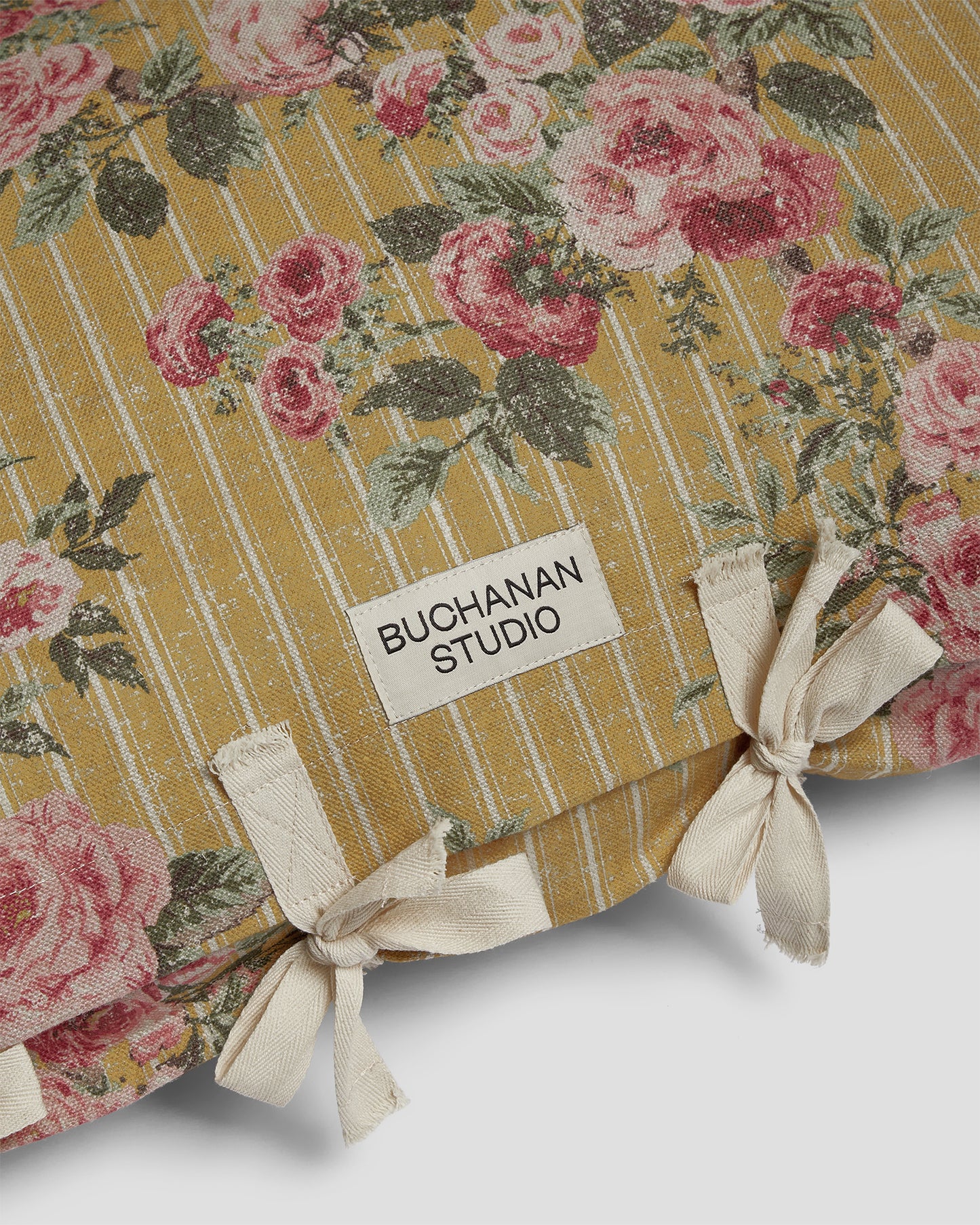 Cushion in REVERSE Ticking Rose™