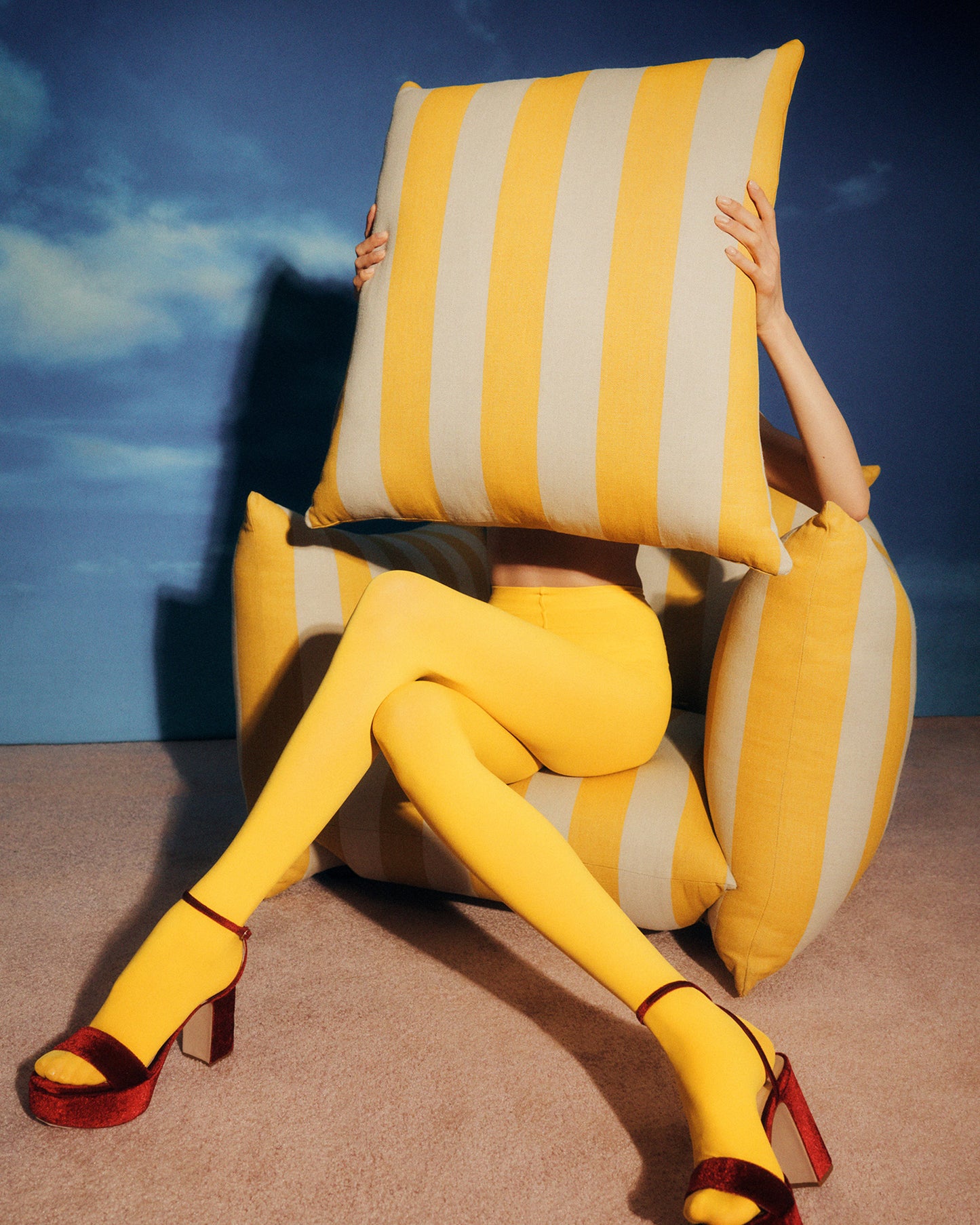 Studio Chair™ : Old Yellow Studio Stripe
