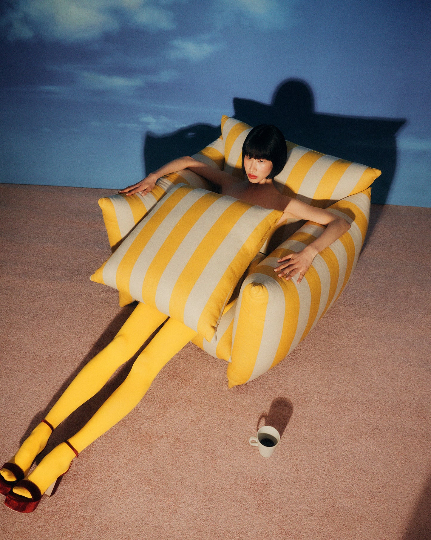 Studio Chair™ : Old Yellow Studio Stripe