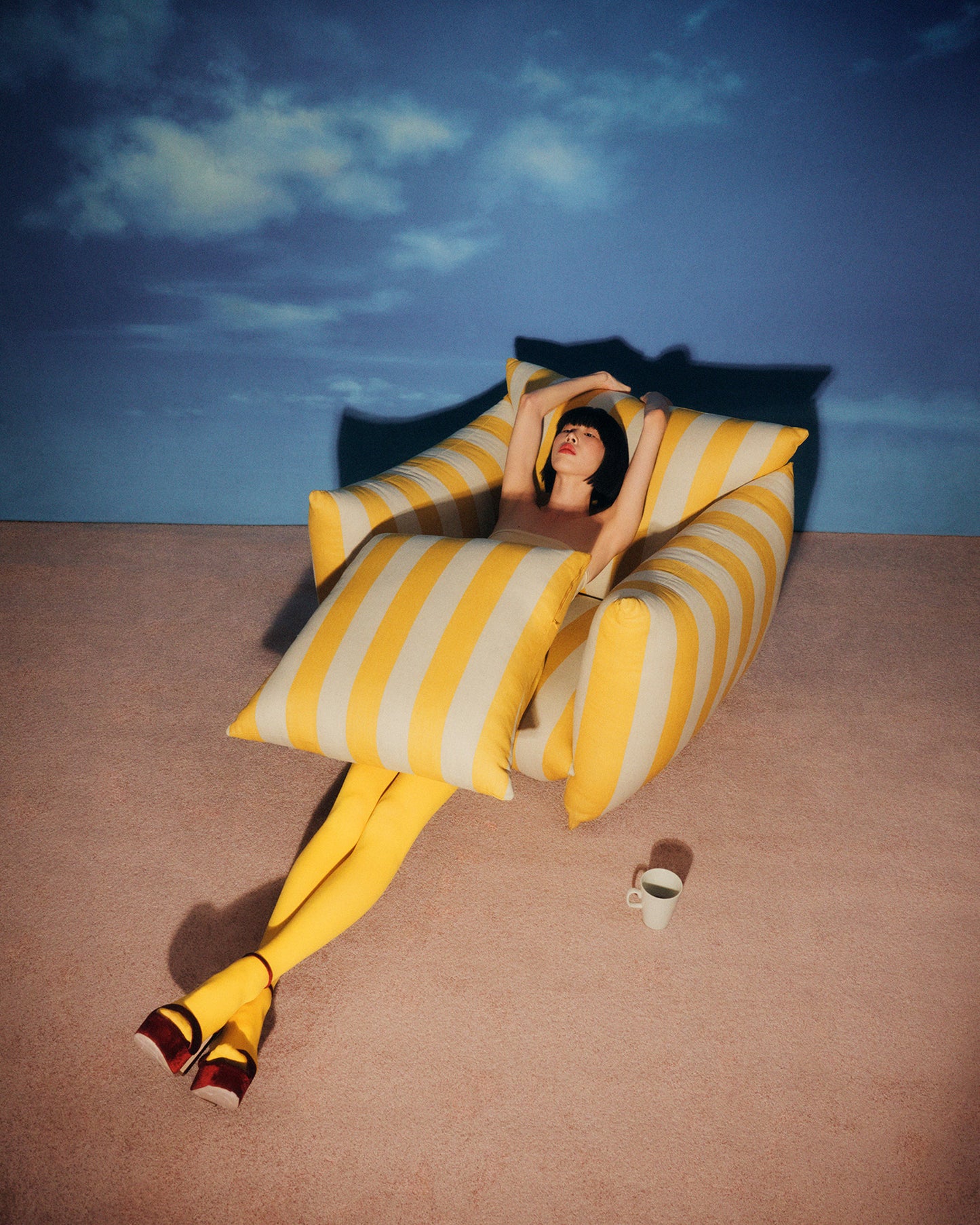 Studio Chair™ : Old Yellow Studio Stripe