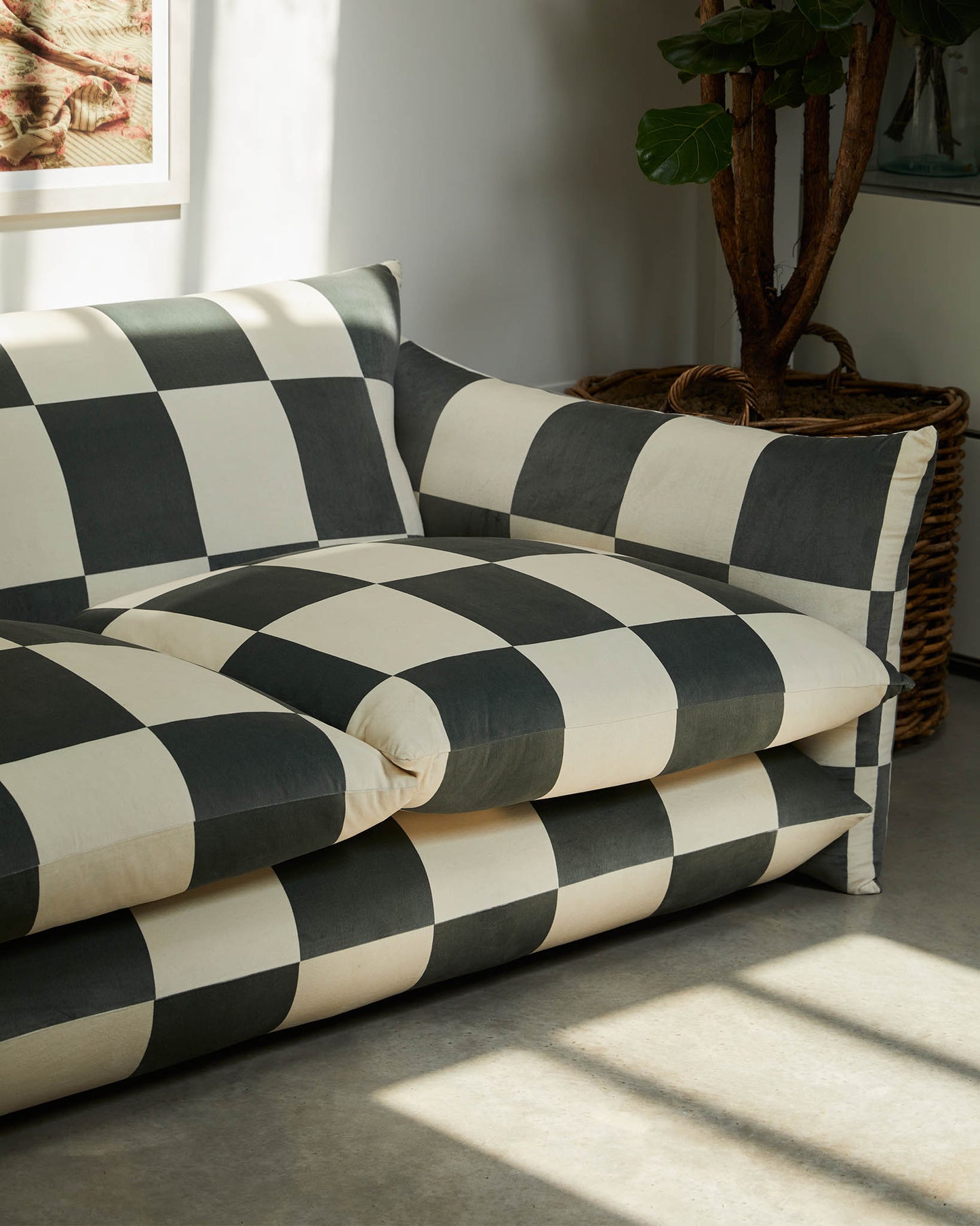 Studio Sofa in Checkmate Velvet